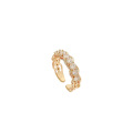 Shangjie oem anillos mode femmes bling danity anneaux réglables bijoux anneau zircon blanc anneau plaqué or